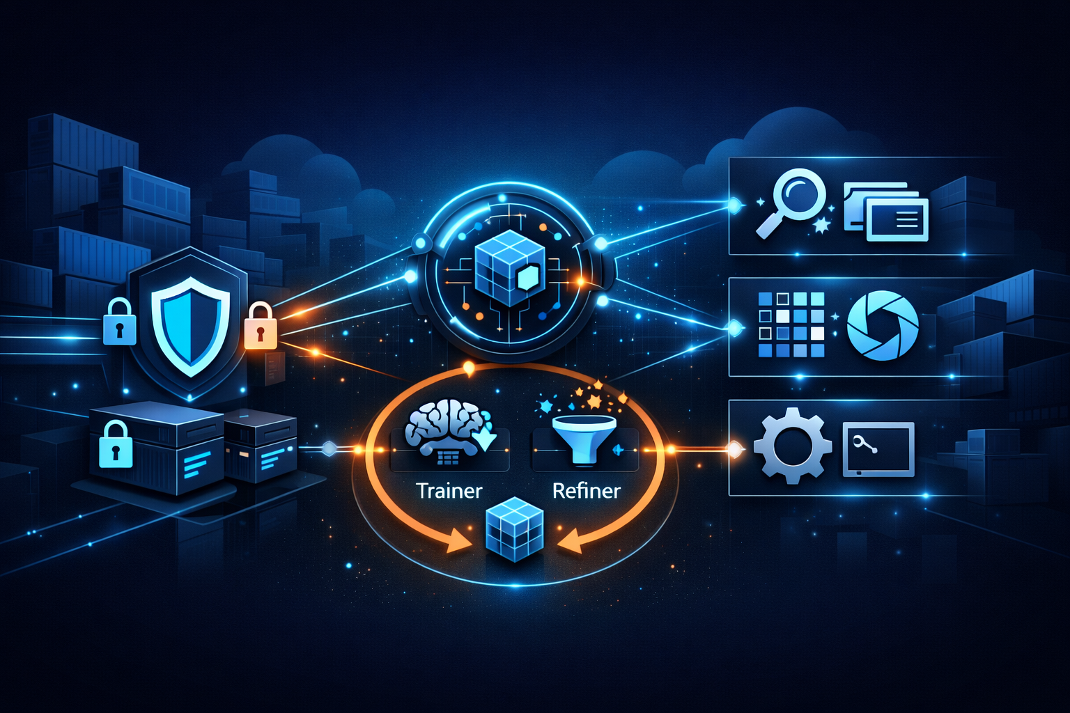Docker Compose AI Gateway architecture banner